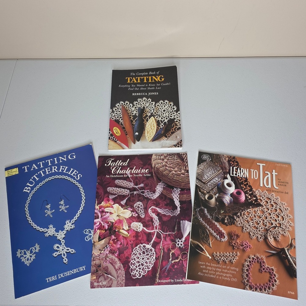 Dover Annie's Tatting Books Lot 4 Rebecca Jones Teri Dusenbury Linda Driskell